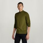 G-STAR® Premium Core Mock Knit Green