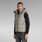 G-STAR® G- Whistler Padded Hooded Vest Grey