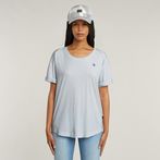 G-STAR® Rolled Up Sleeve Boyfriend Top Hellblau