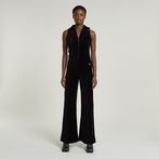 G-STAR® Wide Leg Velvet Jumpsuit Black