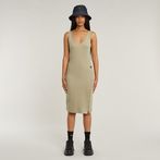 G-STAR® Asymmetric Zip Dress Beige