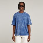 G-STAR® Camiseta Acid Wash Boxy Azul intermedio