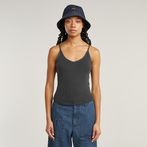 G-STAR® Spaghetti Strap Rib Top Black