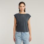 G-STAR® Mini G-Script Logo Overdyed Top Grey