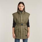 G-STAR® Belted Padded Vest Green