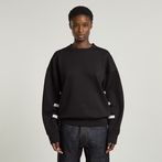 G-STAR® WVB Unisex Oversized Sweatshirt Black