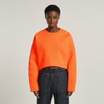 G-STAR® WVB Unisex Cropped Crewneck Orange