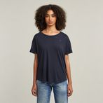 G-STAR® Rolled Up Sleeve Boyfriend Top Dark blue