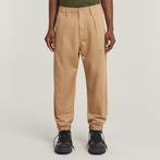 G-STAR® Pleated Chino Relaxed Tapered Brown