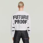 G-STAR® WVB Unisex Cropped Sweatshirt Weiß