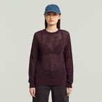 G-STAR® Pointelle Knit Pullover Red