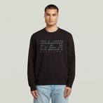 G-STAR® Text Graphic Sweatshirt Schwarz
