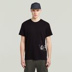 G-STAR® Camiseta Sprayed Graphic Negro