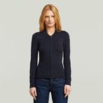 G-STAR® Pull 3D Biker Knit Slim Full Zip Multi couleur