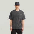 G-STAR® Camiseta Washed Pocket Negro