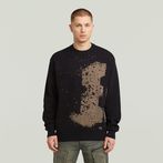 G-STAR® Sprayed 89 Relaxed Knit Black