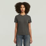 G-STAR® Overdyed Front Seam T-Shirt Grey
