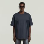G-STAR® A Line Woven Mix Boxy T-Shirt Dark blue