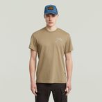 G-STAR® Script Ribbed T-Shirt Beige