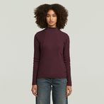 G-STAR® A-Line Slim Rib Mock T-Shirt Red