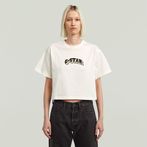 G-STAR® Felt Logo Boxy T-Shirt White