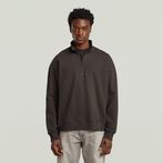 G-STAR® Essential Loose Half Zip Sweater Brown