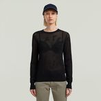 G-STAR® Pointelle Knit Pullover Black