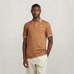 G-STAR® Dunda Slim Stripe Polo Brown