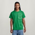 G-STAR® Double Pocket Utility Loose T-Shirt Green