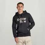 G-STAR® Painted Graphic Hoodie Black