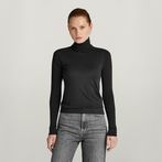 G-STAR® Core Slim Turtle Knit Black