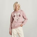 G-STAR® Look Book Graphic Hoodie Pink