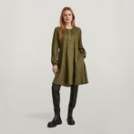 G-STAR® Short Flared Dress Green