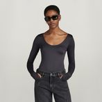 G-STAR® Deep Scoop Slim Body Top Grey