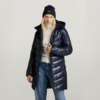 G-STAR® Slim Hooded Long Coat Dark blue