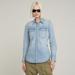 G-STAR® Slim Western Hemd Hellblau