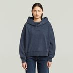 G-STAR® Washed A-Line Script Hoodie Sweatshirt Dunkelblau