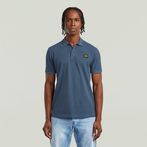 G-STAR® Dunda Overdyed Slim Polo Badge Medium blue