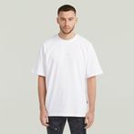 G-STAR® Center Chest Logo Loose Boxy T-Shirt Weiß