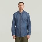 G-STAR® Camisa Clean Slim Azul intermedio