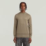 G-STAR® Core Knitted Mock Sweater Brown