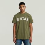 G-STAR® Camiseta Felt Logo Verde