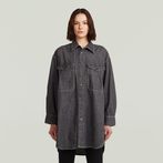 G-STAR® Oversized Denim Blouse Evergreen Grijs