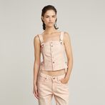 G-STAR® Tirantes de quita y pon Bustier Top Rosa