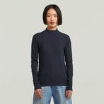 G-STAR® A-Line Slim Mock T-Shirt Dark blue