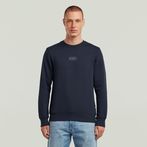 G-STAR® Center Chest Logo Sweater Donkerblauw