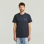 G-STAR® Felt Logo T-Shirt ダークブルー
