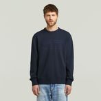 G-STAR® Text Graphic Sweater Dark blue