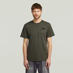 G-STAR® Script Ribbed T-Shirt Grey