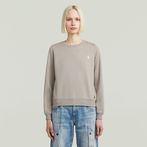 G-STAR® Logo Crew Sweater Grey